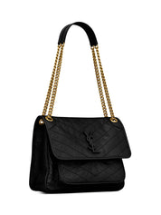 Niki Medium Chain Bag In Crinkled Vintage Leather