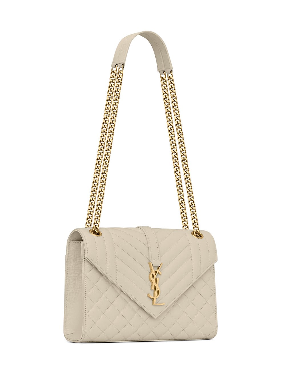 Medium Envelope Monogram Matelassé Leather Shoulder Bag