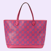 GG large embossed tote bag