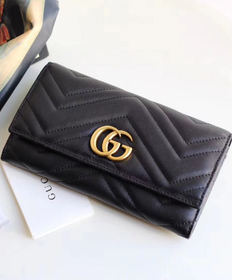 Gucci GG Marmont continental wallet 443436