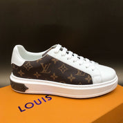 L Time Out Sneaker White/Brown For Women L