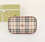 2 colors Checkered cowhide bag