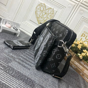 2 Color Patchwork tone three pieces crossbody bag