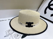 4-color black exclusive logo flat top hat