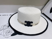 4-color black exclusive logo flat top hat