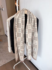 Fashion CC square pattern scarf