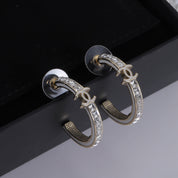 Fashion CC rhinestone earrings