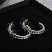 Fashion CC rhinestone earrings