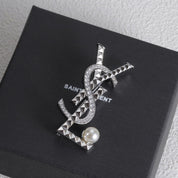 Fashion YS rhinestone pearl pattern brooch