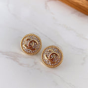 Fashion CC rhinestone earrings