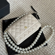 Fashion CC Pearl Crossbody Shoulder Bag