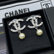 Fashion CC rhinestone earrings