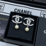 Fashion CC rhinestone earrings