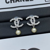 Fashion CC rhinestone earrings