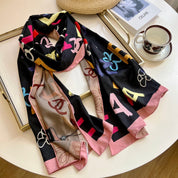 Fashionable CC rice double-sided snail printed silk scarf