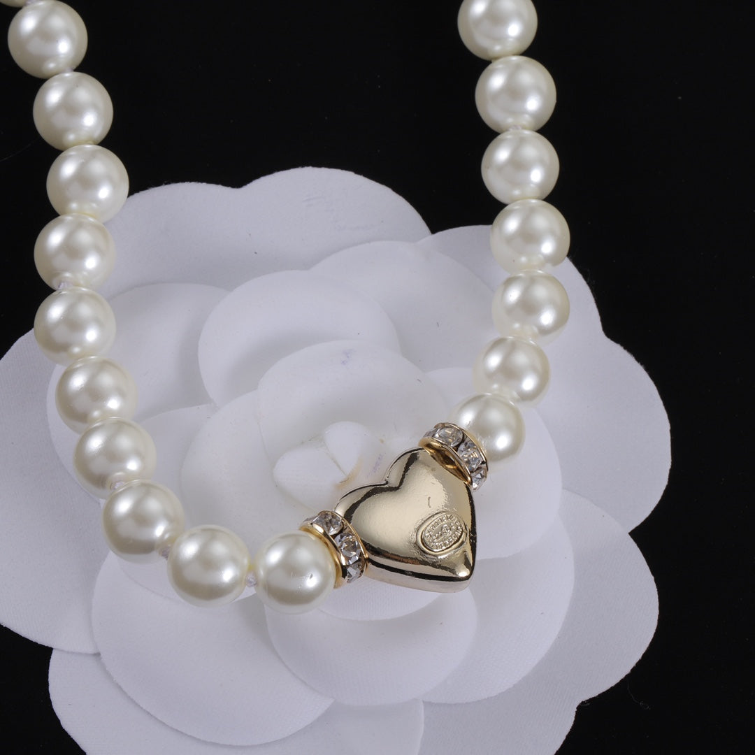 CC Pearl Love Necklace