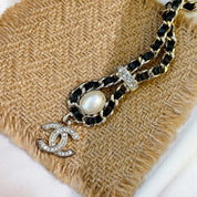 CC Pearl Pendant Necklace