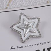 Fashion CC five-pointed star brooch