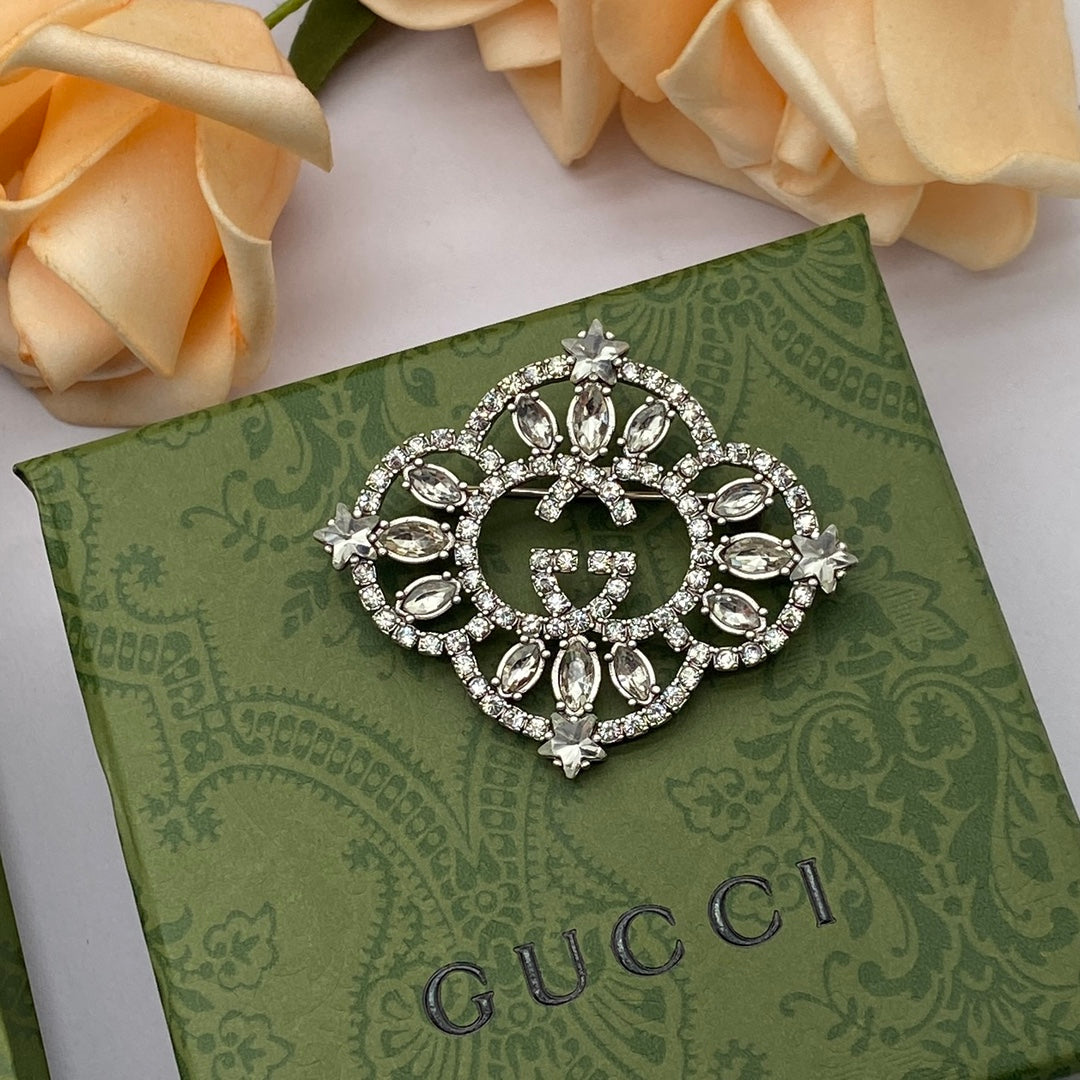 Fashion GG diamond brooch