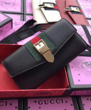 Gucci Sylvie leather continental wallet 476084