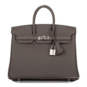 Hermès Birkin 25 Etain Togo Palladium Hardware