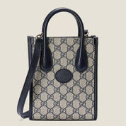 Mini tote bag with Interlocking G