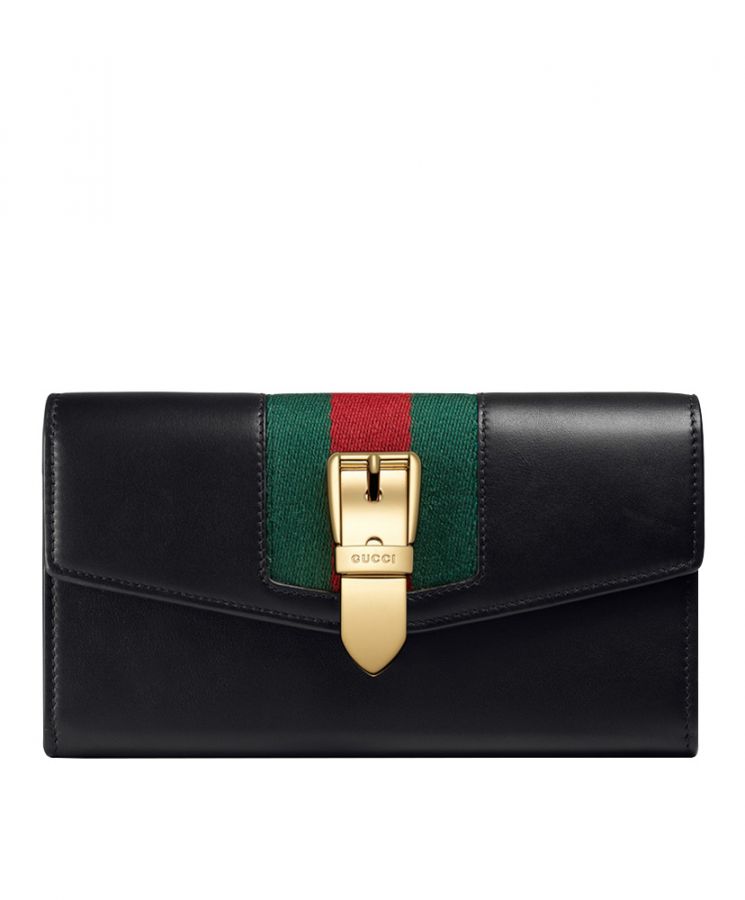 Gucci Sylvie leather continental wallet 476084