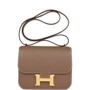 Hermès Constance 18 Etoupe Epsom Gold Hardware