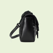 MARMONT SMALL SHOULDER BAG - BLACK LEATHER