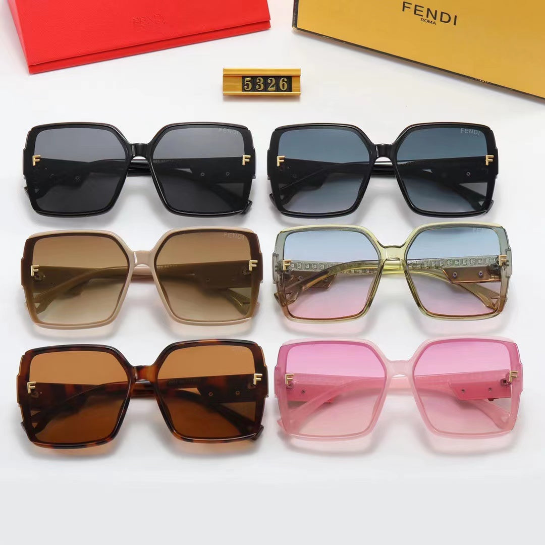 6-color fashion FFLOGO temple sunglasses polarized glasses