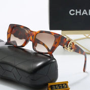 4-color fashionable CC printed temple polarized sunglasses