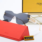 4-color fashionable FF printed temple polarized sunglasses