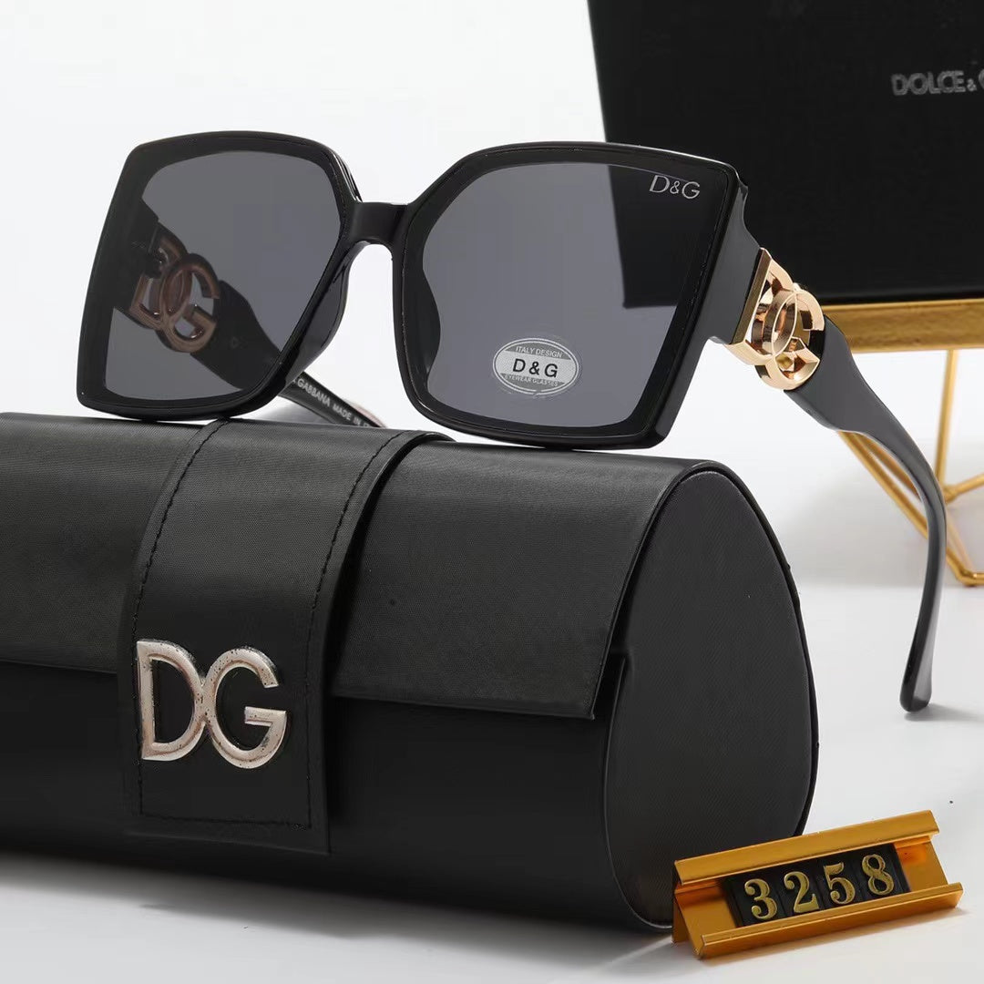 7-color fashionable DG letter temple polarized sunglasses