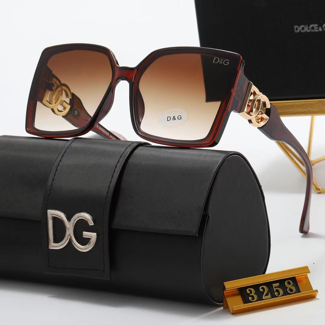 7-color fashionable DG letter temple polarized sunglasses