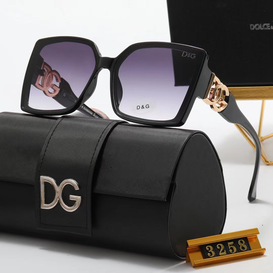 7-color fashionable DG letter temple polarized sunglasses