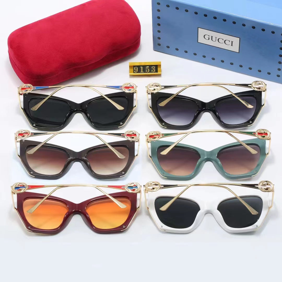 6 Color Women's Sunglasses—9153