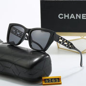 4-color fashionable CC letter temple polarized sunglasses