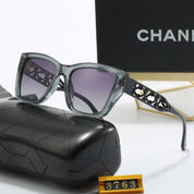 4-color fashionable CC letter temple polarized sunglasses