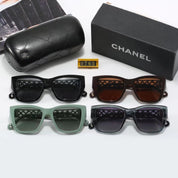 4-color fashionable CC letter temple polarized sunglasses