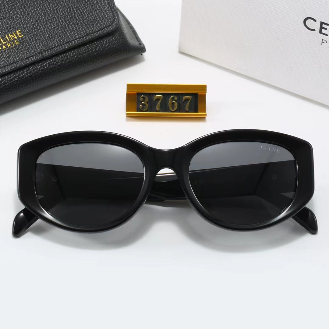 4-color fashionable CE letter temple polarized sunglasses