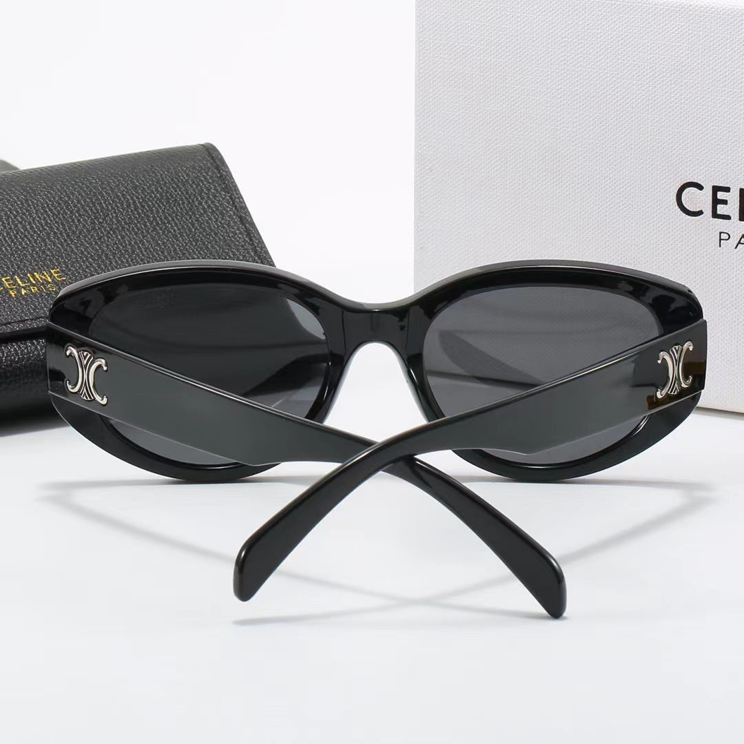 4-color fashionable CE letter temple polarized sunglasses