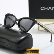 4-color fashionable CC letter temple polarized sunglasses