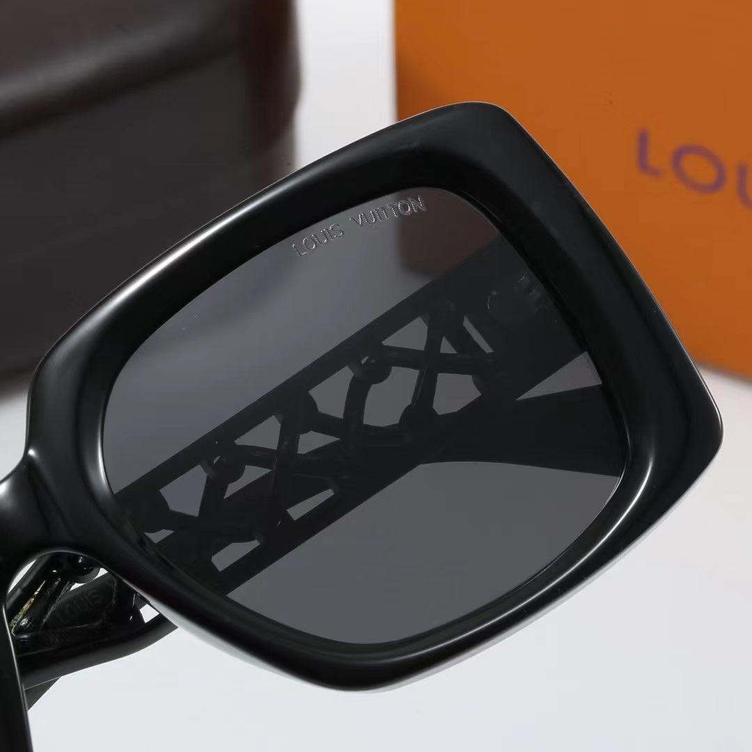 4 colors fashionable L letter temple polarized sunglasses