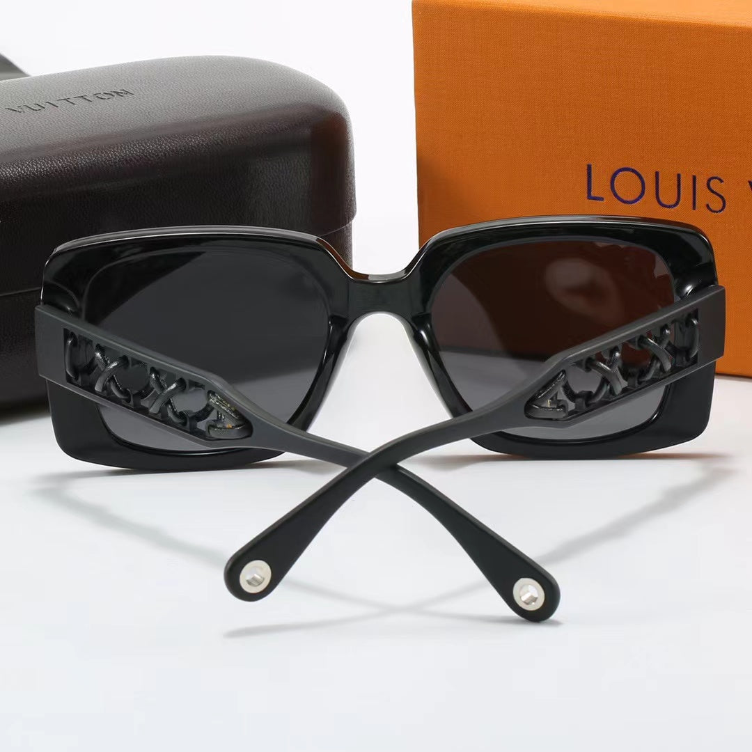 4 colors fashionable L letter temple polarized sunglasses