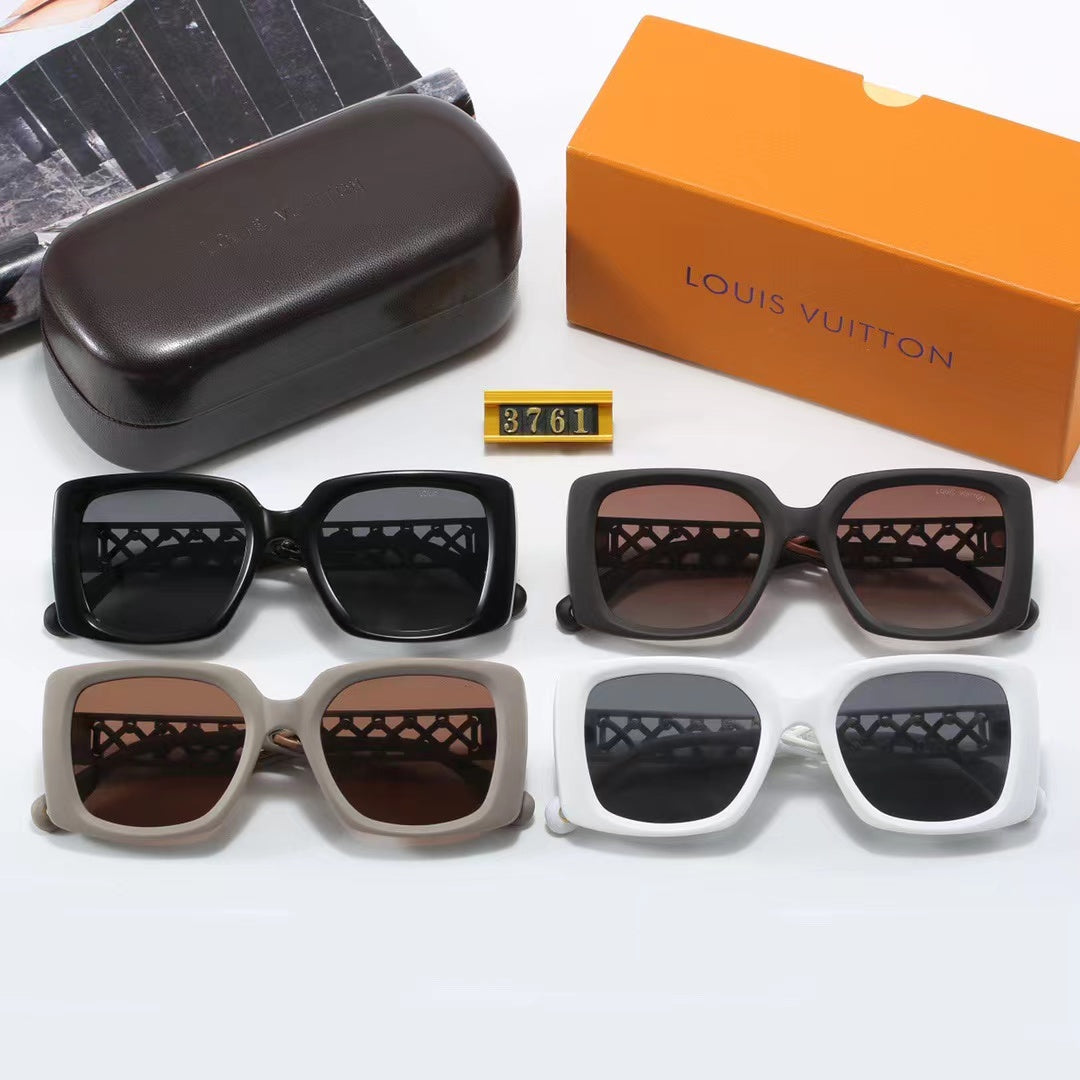 4 colors fashionable L letter temple polarized sunglasses