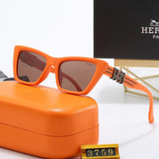 4-color fashionable HE letter temple polarized sunglasses