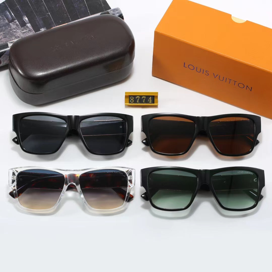 4-color fashionable four-leaf clover temple polarized sunglasses