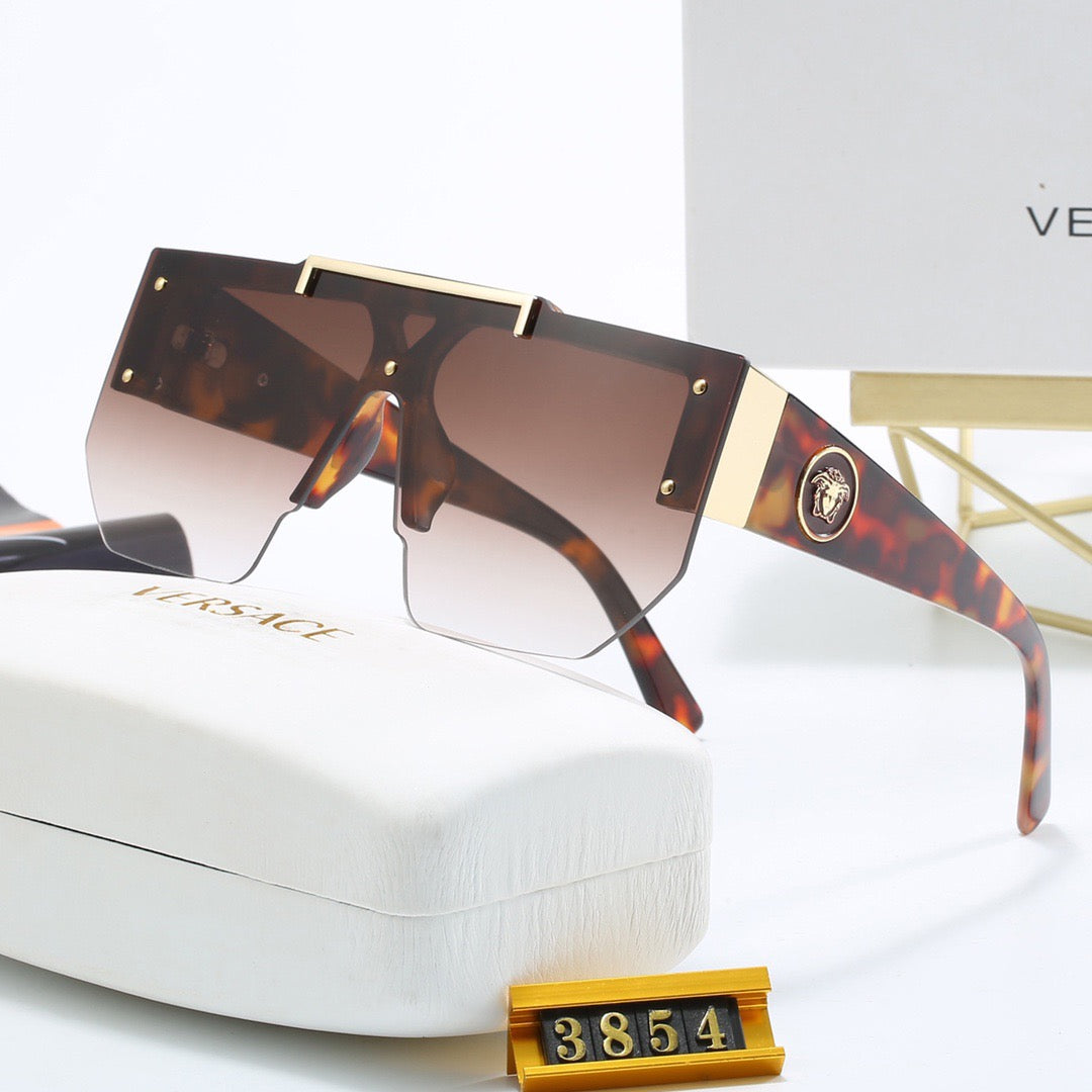 4-color fashionable VE letter sunglasses