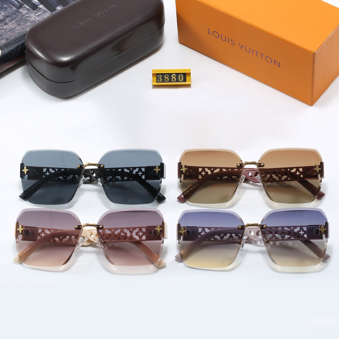 4-color fashionable LV letter sunglasses