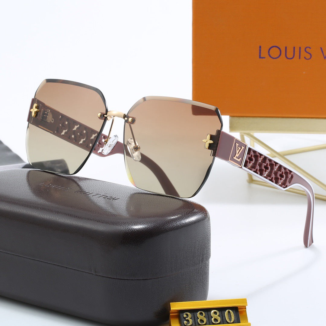 4-color fashionable LV letter sunglasses